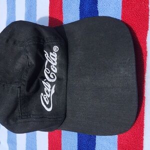 Vintage Coca-Cola Embroidered Drawstring Baseball Hat Cap Adjustable